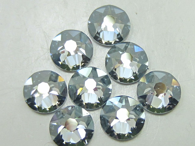 72 pcs. 20ss LIGHT SAPPHIRE CHAPAGNE FLATBACK European Rhinestones